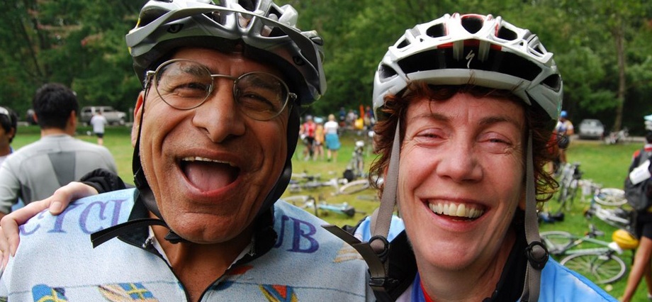 Cyclists, two faces